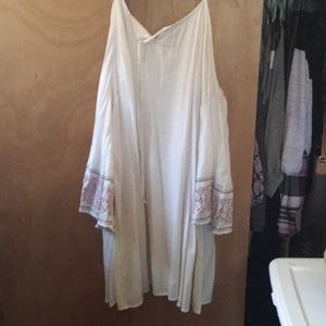 White Dress with a cold shoulder